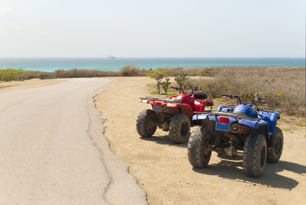 Exploring Santorini on an ATV