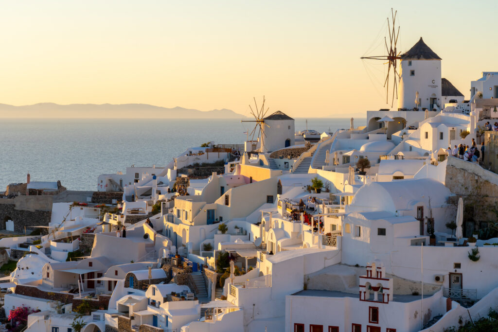 Exploring Santorini in spring