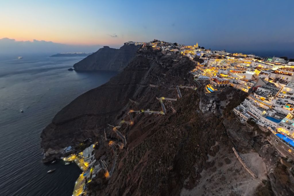 Santorini by night